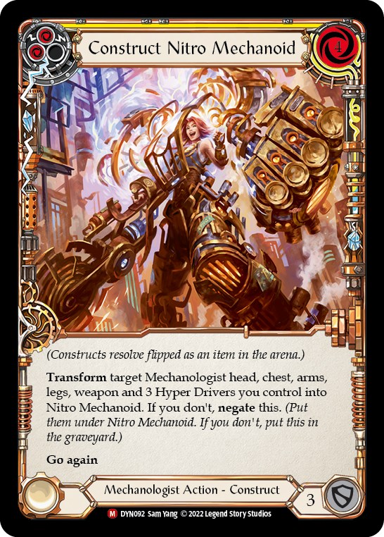 Construct Nitro Mechanoid // Nitro Mechanoid (DYN092) Cold Foil - Dynasty