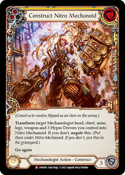 Construct Nitro Mechanoid // Nitro Mechanoid (DYN092) Cold Foil - Dynasty