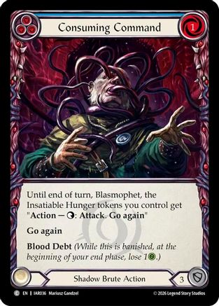 Consuming Command (IAR036) Rainbow Foil - Usurp the Shadow Throne