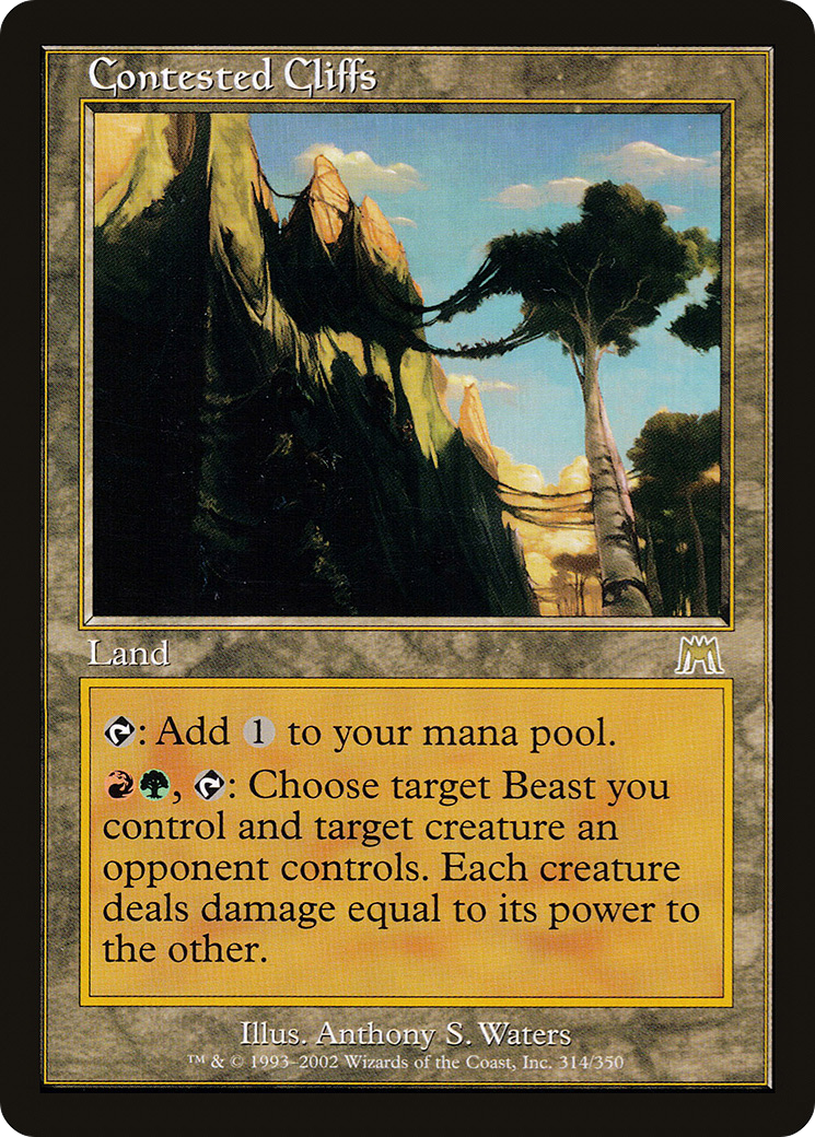 Contested Cliffs (314) Foil - Onslaught
