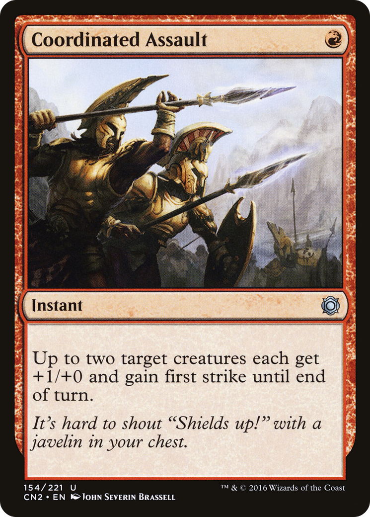 Coordinated Assault (154) Foil - Conspiracy: Take the Crown