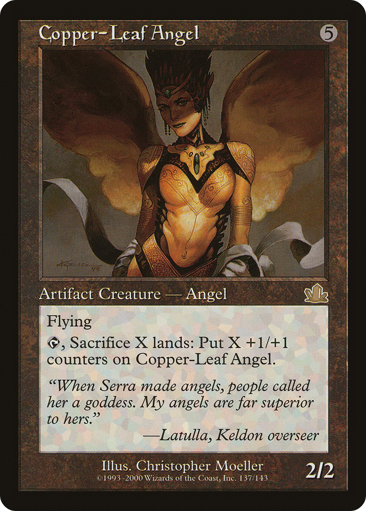 Copper-Leaf Angel (137) Foil - Prophecy