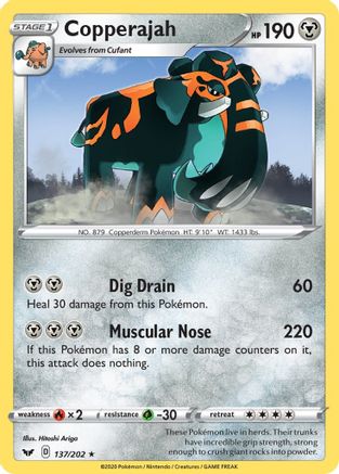 Copperajah (Non-Holo Gamestop Exclusive) (137) - Sword & Shield