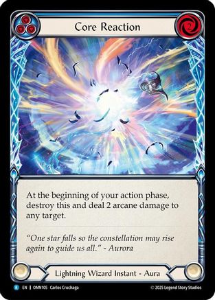 Core Reaction (Blue) (OMN105) Rainbow Foil - Omens of the Third Age