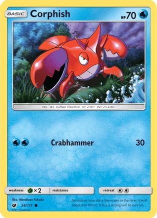 Corphish (24) Reverse Holofoil - Crimson Invasion