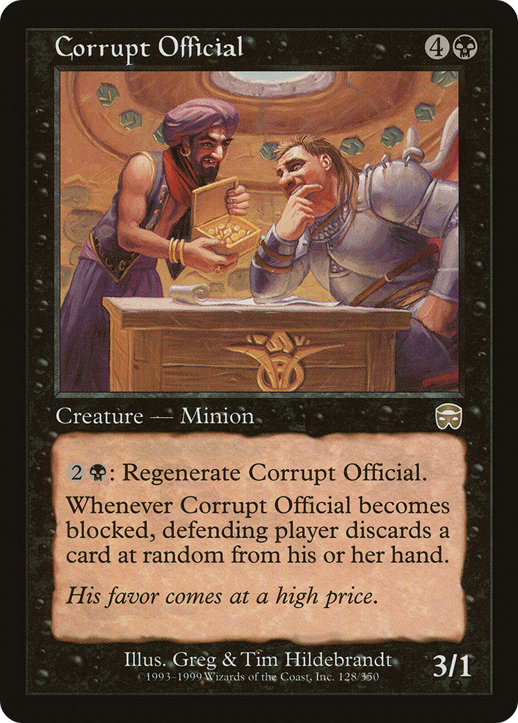 Corrupt Official (128) - Mercadian Masques