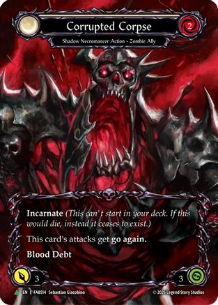 Corrupted Corpse (Marvel) (B) (FAB514) Cold Foil - Flesh and Blood: Promo Cards