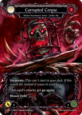 Corrupted Corpse (Marvel) (E) (FAB514) Cold Foil - Flesh and Blood: Promo Cards