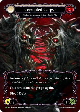 Corrupted Corpse (Marvel) (F) (FAB514) Cold Foil - Flesh and Blood: Promo Cards