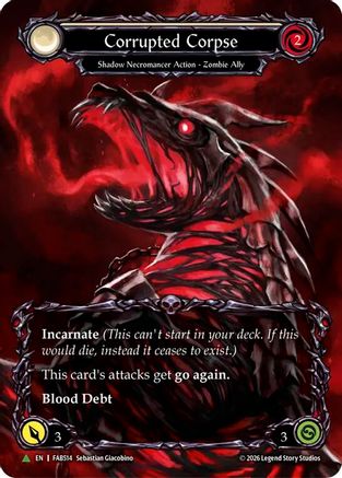 Corrupted Corpse (Marvel) (I) (FAB514) Cold Foil - Flesh and Blood: Promo Cards