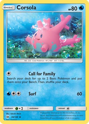 Corsola (36) - Sun & Moon