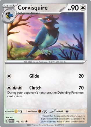 Corvisquire (165) - Paldea Evolved