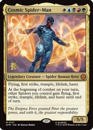 Cosmic Spider-Man (Prerelease) (127) Foil - Marvel's Spider-Man