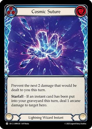 Cosmic Suture (Blue) (OMN129) Rainbow Foil - Omens of the Third Age