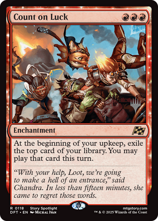 Count on Luck (Promo Pack) (118) Foil - Aetherdrift