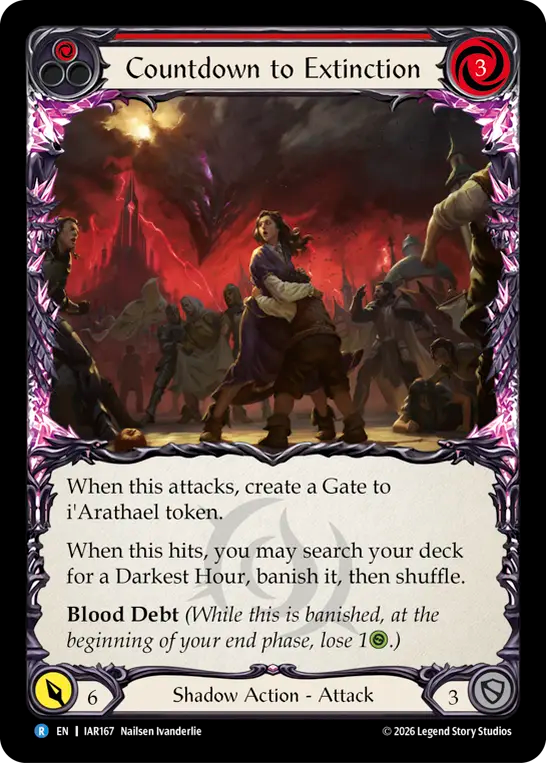 Countdown to Extinction (Red) (IAR167) - Usurp the Shadow Throne