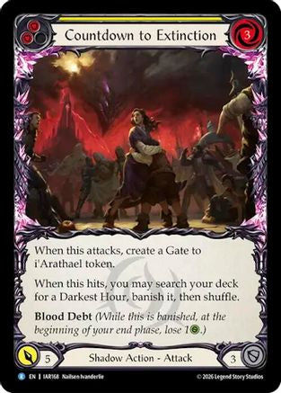 Countdown to Extinction (Yellow) (IAR168) Rainbow Foil - Usurp the Shadow Throne