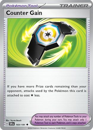 Counter Gain (169) Reverse Holofoil - Surging Sparks