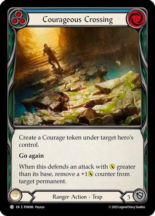Courageous Crossing (Blue) (PEN086) Rainbow Foil - Compendium of Rathe