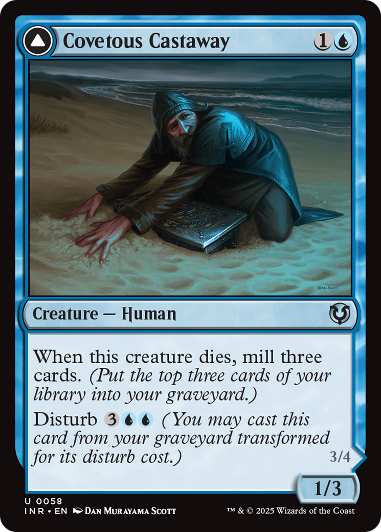 Covetous Castaway // Ghostly Castigator (058) Foil - Innistrad Remastered