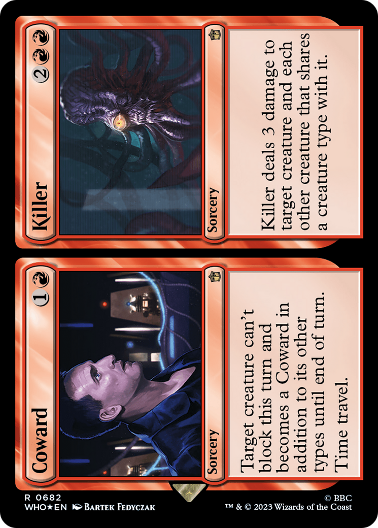Coward // Killer (682) Surge Foil - Doctor Who