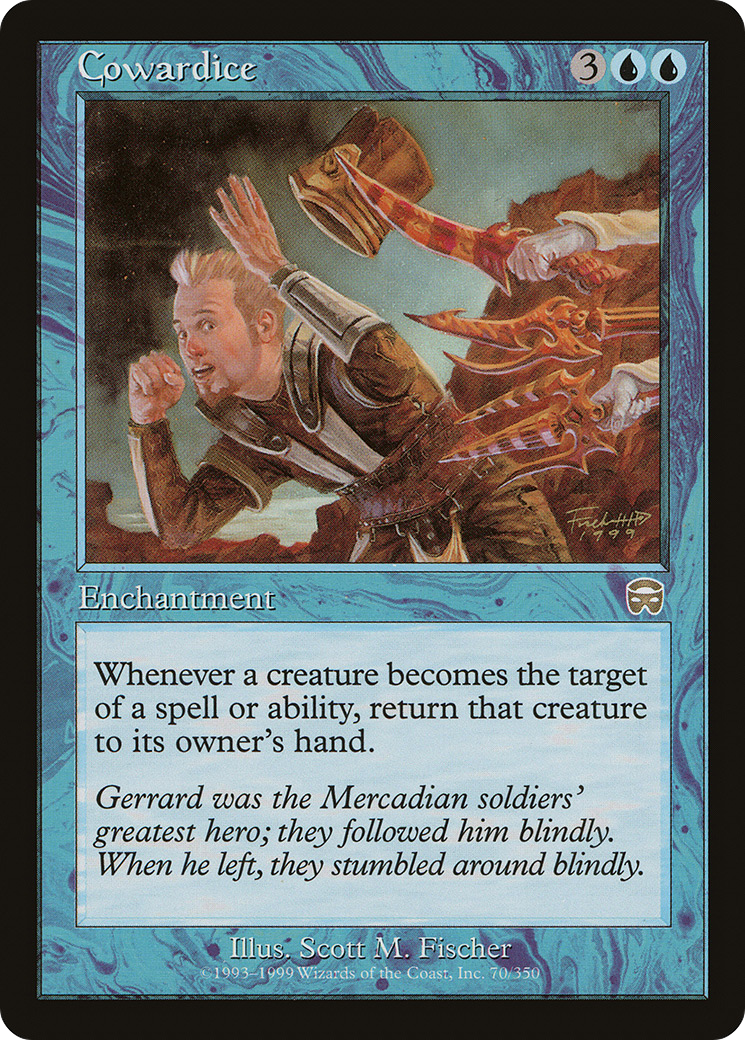 Cowardice (070) Foil - Mercadian Masques