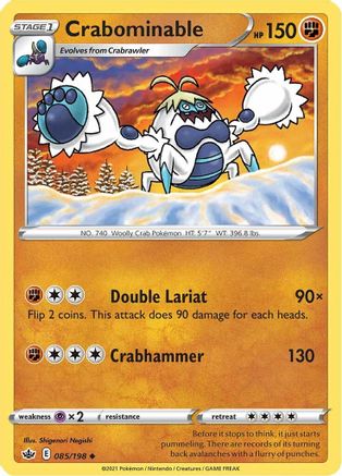 Crabominable (85) Reverse Holofoil - Chilling Reign