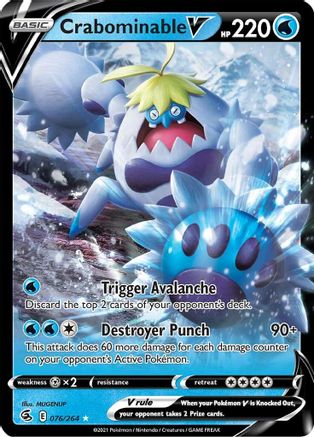 Crabominable V (76) Holofoil - Fusion Strike