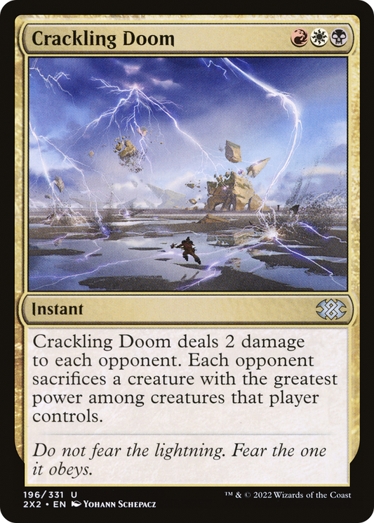 Crackling Doom (196) Foil - Double Masters 2022