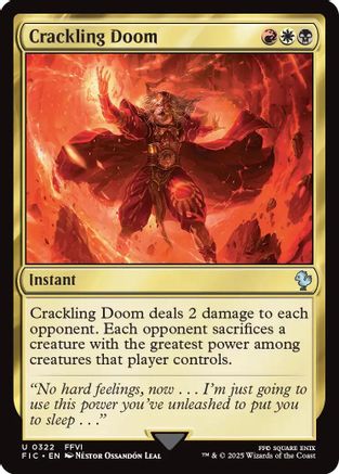 Crackling Doom (322) Surge Foil - Commander: FINAL FANTASY