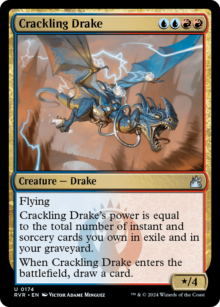 Crackling Drake (174) Foil - Ravnica Remastered