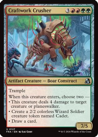 Craftwork Crusher (127) Foil - Reality Fracture