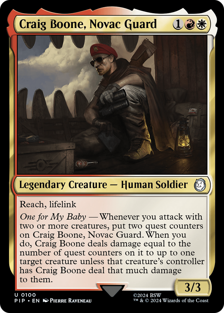 Craig Boone, Novac Guard (100) Foil - Fallout