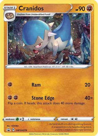 Cranidos (SWSH274) Holofoil - Black Star Promos