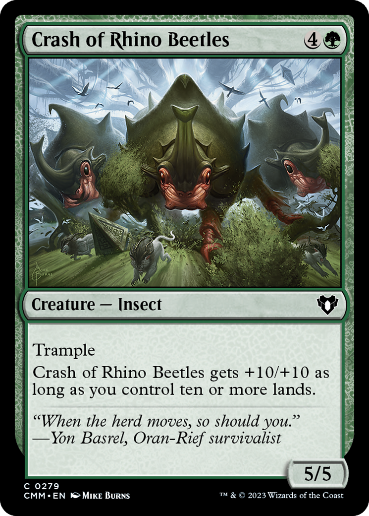 Crash of Rhino Beetles (279) - Commander Masters