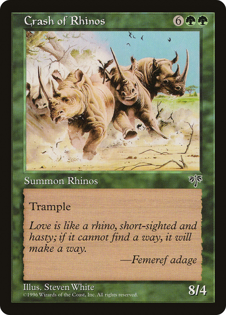 Crash of Rhinos - Mirage