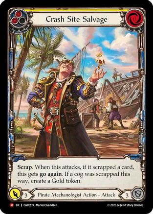 Crash Site Salvage (Extended Art) (OMN239) Cold Foil - Omens of the Third Age