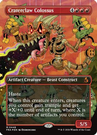 Craterclaw Colossus (Borderless) (Secret Lair Bundle) (446) Foil - Reality Fracture