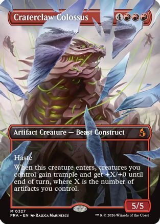 Craterclaw Colossus (Borderless Shattered Mirror) (327) - Reality Fracture