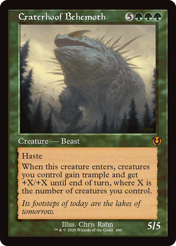 Craterhoof Behemoth (Retro) (480) Foil - Innistrad Remastered