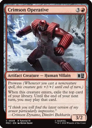 Crimson Operative (848) - Commander: Marvel Super Heroes