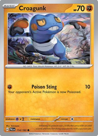 Croagunk (114) - Paldea Evolved