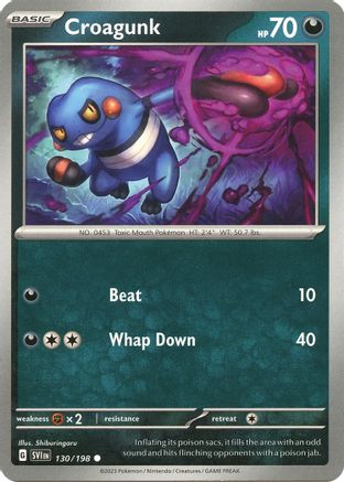 Croagunk (130) - Scarlet & Violet