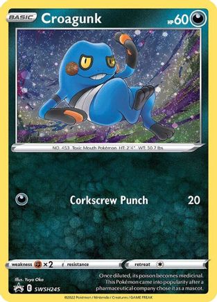 Croagunk (Cosmos Holo) (SWSH245) Holofoil - Black Star Promos