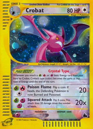 Crobat (147) Reverse Holofoil - Skyridge