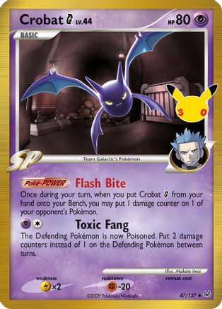 Crobat G (Classic Collection) (47) Holofoil - 30th Celebration