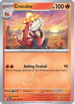 Crocalor (24) Reverse Holofoil - Paradox Rift