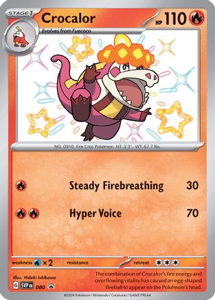 Crocalor (80) Holofoil - Black Star Promos