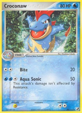 Croconaw (38) Reverse Holofoil - Unseen Forces