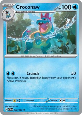 Croconaw (42) Reverse Holofoil - Ascended Heroes